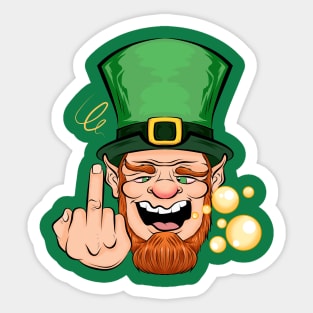 drunker beer elf patricks day Sticker